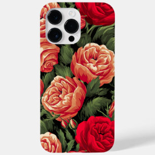 Coque Case-Mate iPhone Élégants Roses rouge et pêche