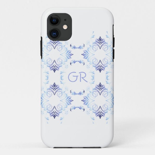 Coques Case-Mate iPhone Élément de Monogram.Baroque (Dos)