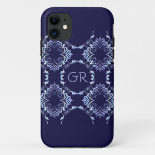 Coques Pour iPhone Élément de Monogram.Baroque
