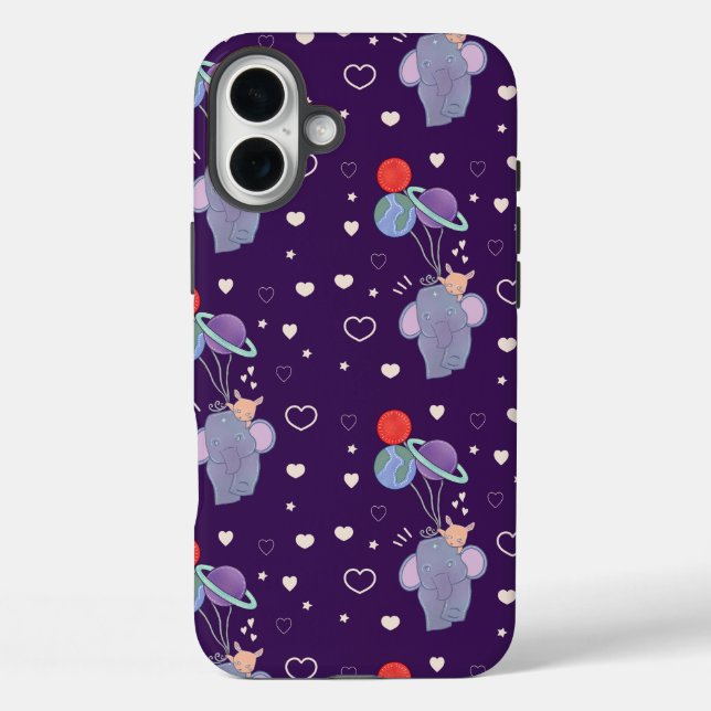 Coques Case-Mate iPhone Élément et Lapin Montgolfière spatiale | Fantaisis (Verso)