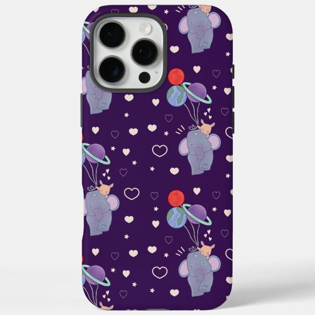 Coques Case-Mate iPhone Élément et Lapin Montgolfière spatiale | Fantaisis (Verso)