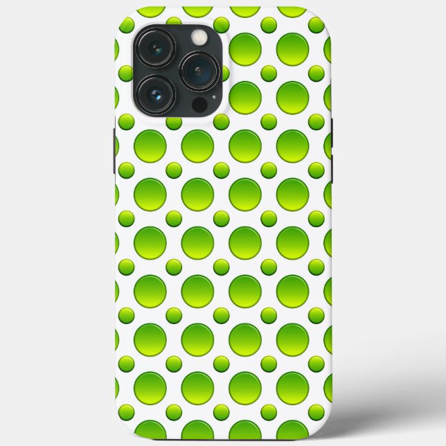 Coques Case-Mate iPhone Élément vert à pois (Verso)