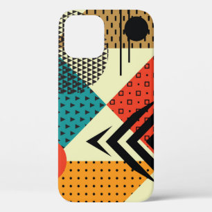 Case-Mate iPhone Case Eléments géométriques tendance, Style Rétro.
