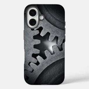 Coque Pour iPhone 16 Éléments mécaniques Steampunk engrenages imbriqués