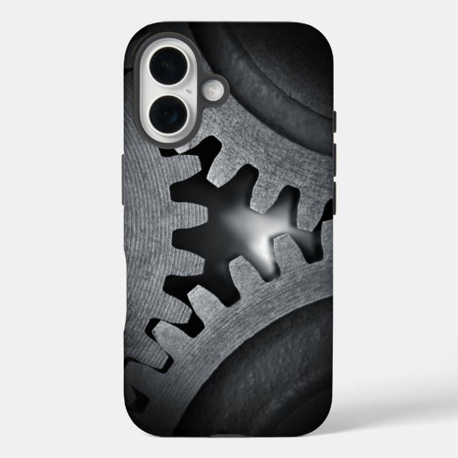 Coques Case-Mate iPhone Éléments mécaniques Steampunk engrenages imbriqués (Verso)