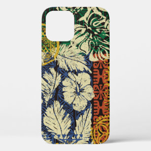 Case-Mate iPhone Case Éléments tribaux hawaïens et tissu hibiscus