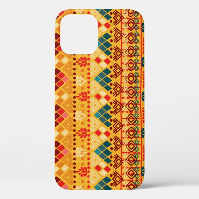 Coques Case-Mate iPhone Éléments tribaux, motif polyvalent et transparent. (Verso)