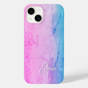 Coque Case-Mate iPhone Elena Nom Modèle, Marbre rose féminin