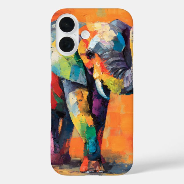 Coques Case-Mate iPhone Eléphant arc-en-ciel Abstrait (Verso)