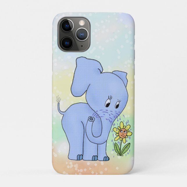 Coques Case-Mate iPhone Éléphant avec fleur (Dos)