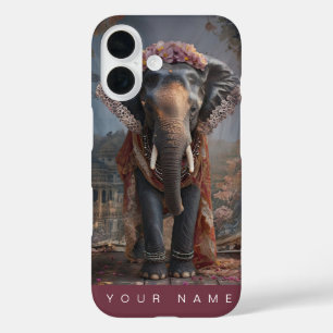 Coque Pour iPhone 16 Eléphant botanique