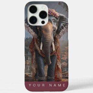 Coque iPhone 16 Pro Max Eléphant botanique