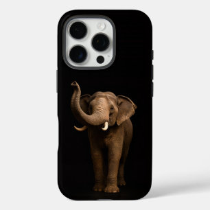 Coque iPhone 16 Pro Éléphant majestueux Black 4 Luxe iPhone 16 Pro, él