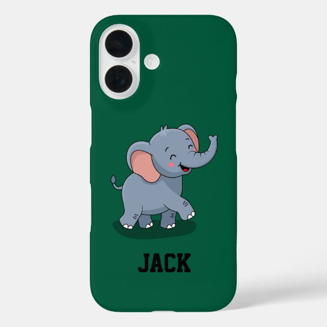Coques Case-Mate iPhone Éléphant Mignon Transportant un Cadeau (Verso)
