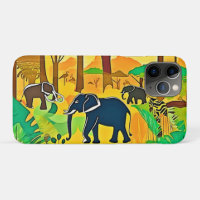 Elephant Savanna Jungle Art