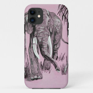 Coque Case-Mate iPhone Eléphant Se Promenant Dans La Savane Boisée En Ros