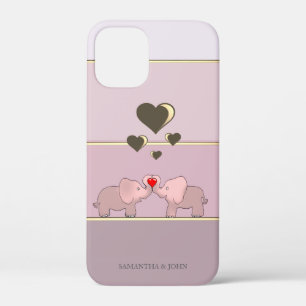 Case-Mate iPhone Case Eléphants adorables dans l'amour