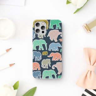 Case-Mate iPhone Case Eléphants Colorés, Motif Des Eléphants, Zigzag