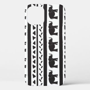 Case-Mate iPhone Case Eléphants, lignes, triangles, sans couture décorat