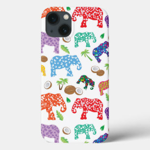 iPhone 13 Case Éléphants tropicaux