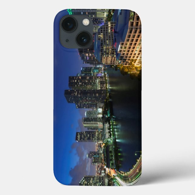 Coques Case-Mate iPhone Elevated city skyline from Brickell Key (Verso)