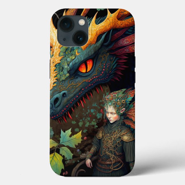 Coques Case-Mate iPhone Elf Et Dragon Imaginaire Art (Verso)