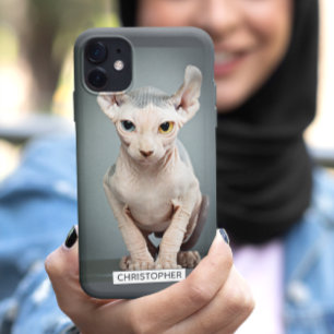 Case-Mate iPhone Case Elf Sphynx Photo de chat   Ajouter Votre Nom