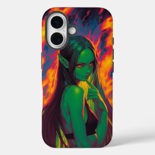 Coque Pour iPhone 16 Elfe de Tide Inferno avec les yeux de l'Embre