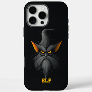 Coque iPhone 16 Pro Max Elfe magique en colère Noir