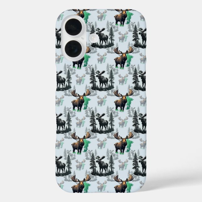 Coques Case-Mate iPhone Elk Moose Antlers Deer Design Motif (Verso)