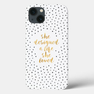 Coque Case-Mate iPhone Elle a conçu une vie qu'elle a aimée avec fausse f