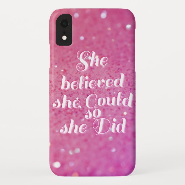 Coques Case-Mate iPhone Elle a cru qu'elle pourrait ainsi elle a fait (Dos)