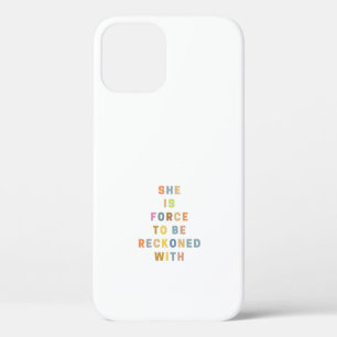 Case-Mate iPhone Case ELLE EST FORCE D'ÊTRE RECKoNED AVEC Bannière