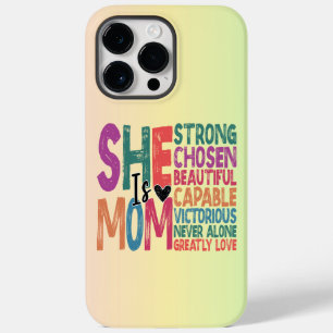 Coque Case-Mate iPhone Elle est maman bienheureuse Maman Retro Citer la f