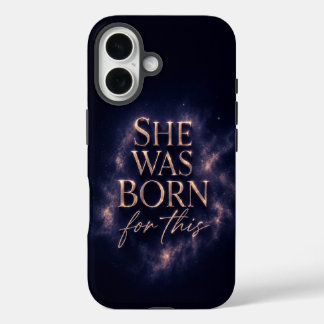 Coque Pour iPhone 16 Elle Est Née Pour Cela - Citation Dark Aesthetic