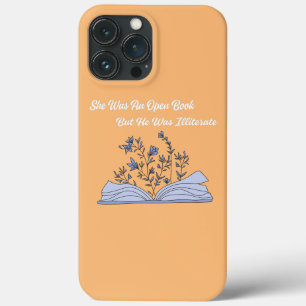 Case-Mate iPhone Case Elle était un livre ouvert mais il était illettré