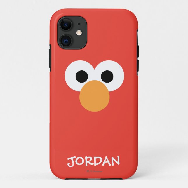 Coques Case-Mate iPhone Elmo Grand Visage | Ajoutez Votre Nom (Dos)