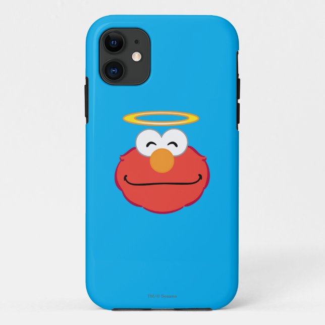 Coques Case-Mate iPhone Elmo visage souriant avec halo (Dos)