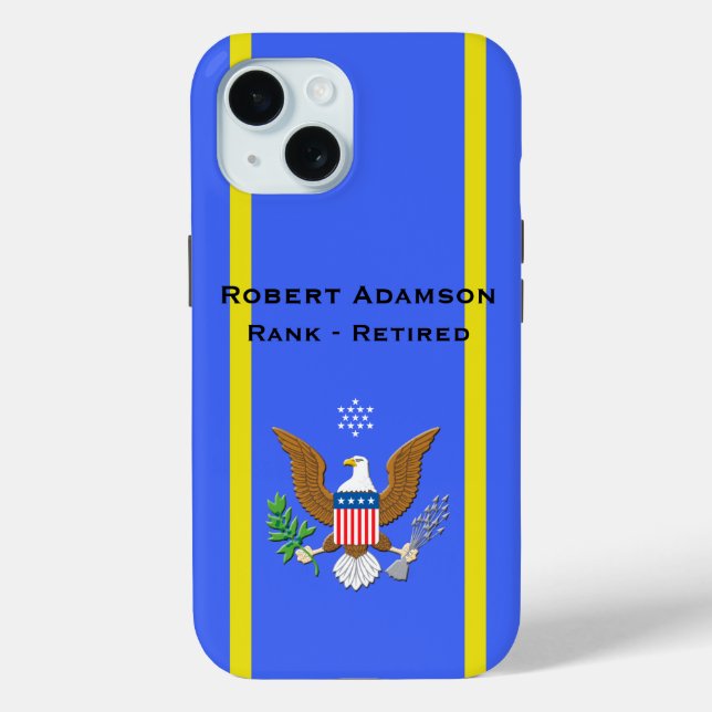 Coques Case-Mate iPhone Emblème américain militaire personnaliser  (Verso)