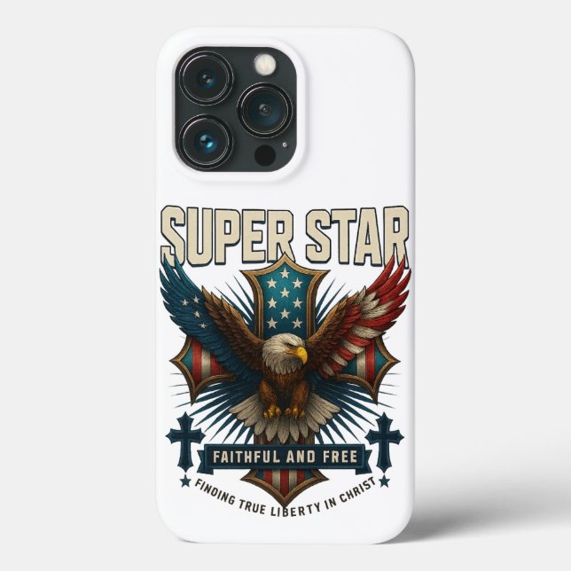 Coques Case-Mate iPhone Emblème d'aigle super étoile (Verso)