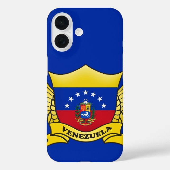 Coques Case-Mate iPhone Emblème du drapeau du Venezuela (Verso)