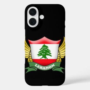 Coque Pour iPhone 16 Emblème du drapeau libanais