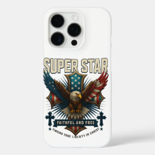 Coque iPhone 16 Pro Emblème Super Star Eagle
