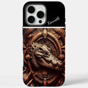 Coque iPhone 16 Pro Max Embrasse de l'alligator