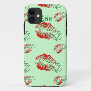 Etui iPhone Case-Mate Embrasse-moi Je suis Irlandais Lips (Vert) iPhone