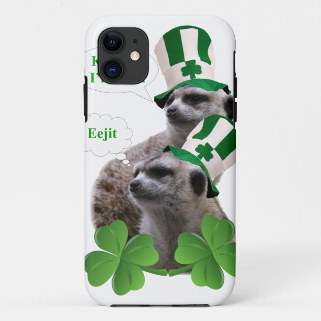 Coques Case-Mate iPhone Embrasse-moi Je suis un meerkat design irlandais (Dos)
