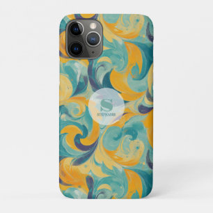 Case-Mate iPhone Case Emerald Green et Gold Paisley Abstrait inspiré