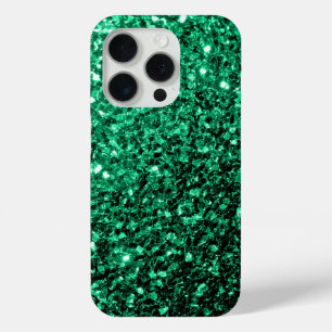 Coque Case-Mate iPhone Emerald green fausse parties scintillant scintille