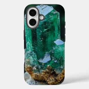 Coque Pour iPhone 16 Émeraude Essence Téléphone Case