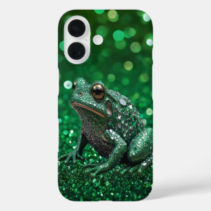 Coque Pour iPhone 16 Émergence Enchantante : La Grenouille Étincelante 